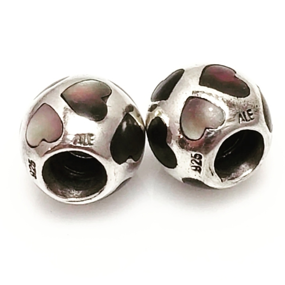 Pair Of Authentic Pandora Charm Retired " Love Me… - image 3